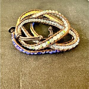 Victoria Emerson rope beaded tie bracelet